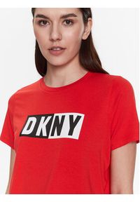 DKNY Sport T-Shirt DP2T5894 Czerwony Classic Fit. Kolor: czerwony. Materiał: bawełna. Styl: sportowy #3