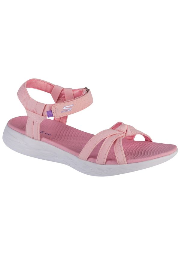 skechers - Sandały dziewczęce, On the GO 600. Kolor: różowy