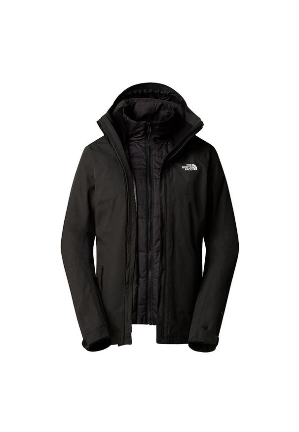 Kurtka The North Face Inlux Triclimate 0A4SVJAIS1 - czarna. Kolor: czarny. Materiał: poliester, tkanina, syntetyk. Sport: turystyka piesza