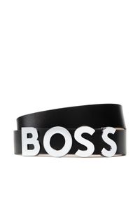 BOSS - Boss Pasek Damski Bold Belt 3,5Cm 50470631 10199089 01 Czarny. Kolor: czarny. Materiał: skóra #1