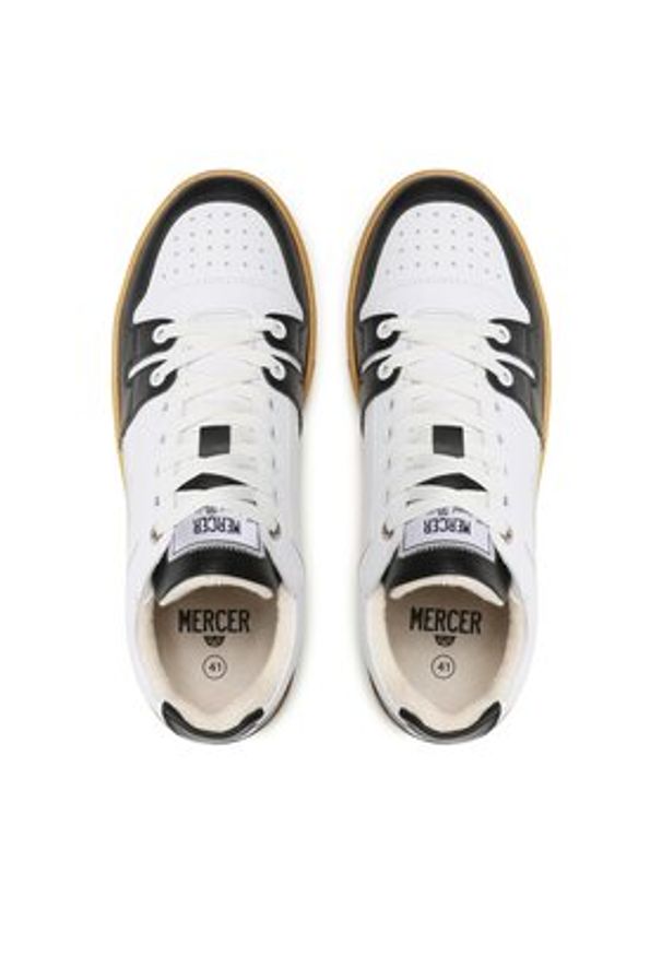 Mercer Amsterdam Sneakersy The Brooklyn ME231013 Biały. Kolor: biały. Materiał: skóra