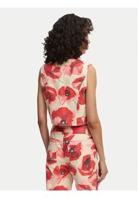 French Connection Kamizelka Poppy 7G9A9 Czerwony Slim Fit. Kolor: czerwony. Materiał: bawełna #4