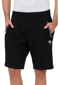 EA7 Emporio Armani - EA7 Czarne męskie spodenki, Rozmiar L. Kolor: czarny