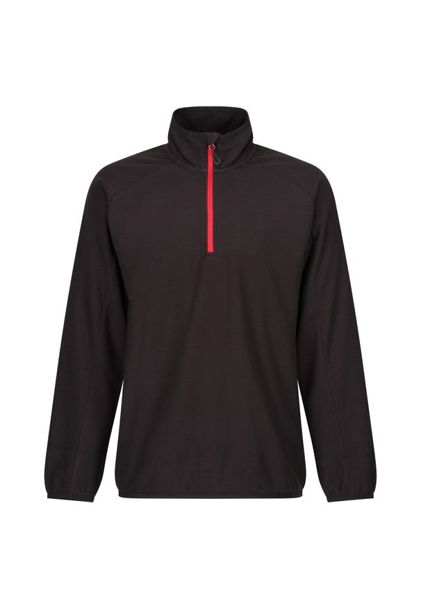 Regatta - Polarowy Top Męska Suwak Do Połowy. Kolor: czerwony, wielokolorowy, czarny. Materiał: polar. Sezon: zima. Sport: turystyka piesza