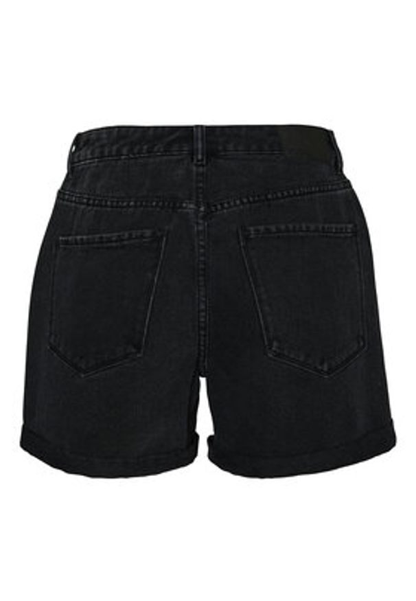 Vero Moda Szorty jeansowe Zuri 10279493 Czarny Regular Fit. Kolor: czarny. Materiał: bawełna