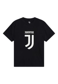JUVENTUS FC - Koszulka dziecięca Juventus. Kolor: czarny. Materiał: bawełna
