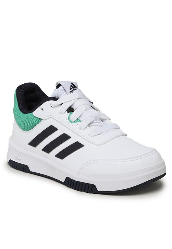 Adidas - adidas Buty Tensaur Sport Training Lace Shoes H06315 Biały. Kolor: biały. Materiał: materiał
