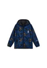 Kurtka Dziecięca Softshell LEGO BATMAN Scout 620 Granatowa. Kolor: niebieski. Materiał: softshell. Wzór: motyw z bajki. Styl: sportowy