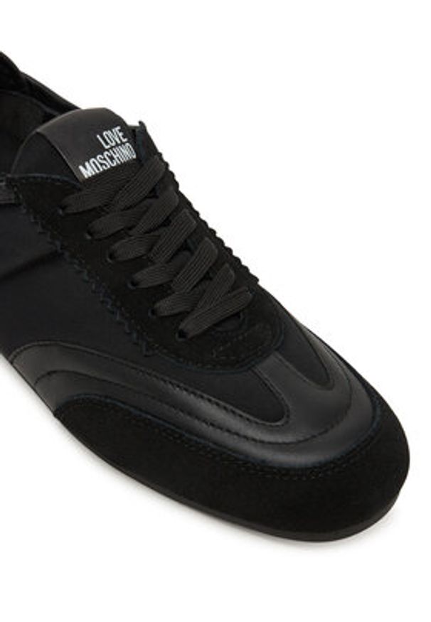 Love Moschino - LOVE MOSCHINO Sneakersy JA10201G1NIMA00A41 Czarny. Kolor: czarny. Materiał: materiał