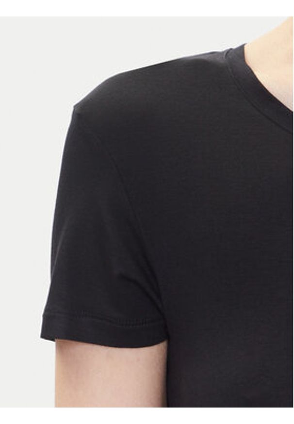 Emporio Armani Underwear T-Shirt EW000409 AF10889 UC001 Czarny Regular Fit. Kolor: czarny. Materiał: wiskoza
