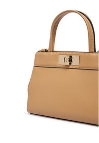 TOMMY HILFIGER - Tommy Hilfiger Torebka Th Modern Mini Satchel AW0AW18726 Brązowy jasny. Kolor: brązowy. Materiał: skórzane #3
