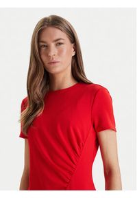 Calvin Klein Sukienka koktajlowa LV044E048G Czerwony Slim Fit. Kolor: czerwony. Materiał: syntetyk. Styl: wizytowy #5