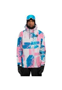 SIROKO - Kurtka snowboardowa męska W1 Holi. Kolor: niebieski, wielokolorowy, różowy. Materiał: softshell, materiał. Sezon: zima. Sport: snowboard #1