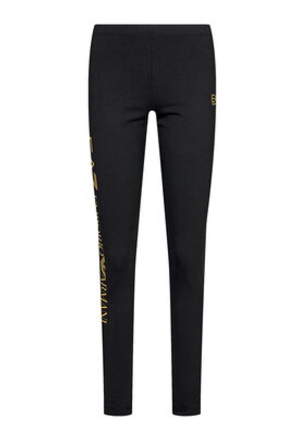 EA7 Emporio Armani Legginsy 8NTP63 TJ01Z 0200 Czarny Slim Fit. Kolor: czarny. Materiał: bawełna