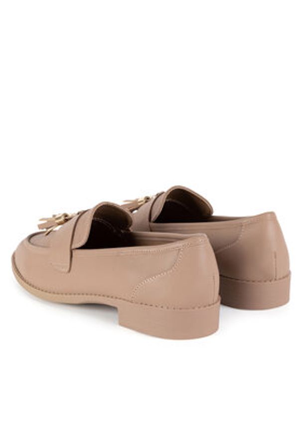 Jenny - JENNY Mokasyny CD24019-1 Beżowy. Kolor: beżowy. Materiał: materiał