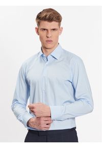 BOSS - Boss Koszula 50473265 Błękitny Regular Fit. Kolor: niebieski. Materiał: bawełna #1
