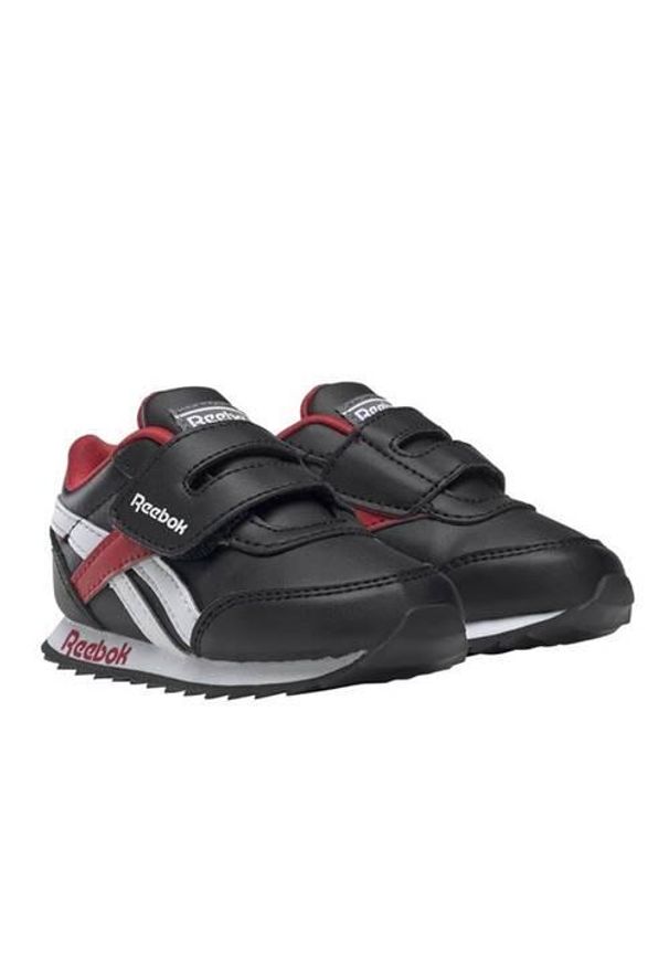 Buty do chodzenia niemowlęce Reebok Royal CL Jogger. Zapięcie: rzepy. Kolor: wielokolorowy, czarny. Materiał: materiał, skóra, syntetyk. Szerokość cholewki: normalna. Model: Reebok Royal. Sport: turystyka piesza