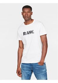 G-Star RAW - G-Star Raw T-Shirt Holorn D08512-8415 Biały Regular Fit. Kolor: biały. Materiał: bawełna