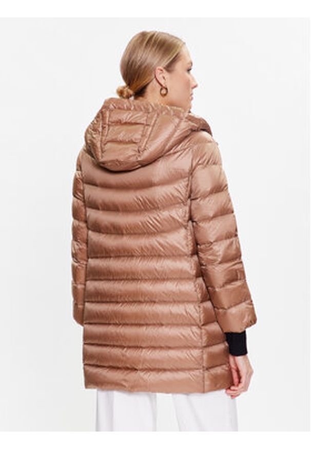 Marella Kurtka puchowa Yoro 34860327 Brązowy Regular Fit. Kolor: brązowy. Materiał: syntetyk