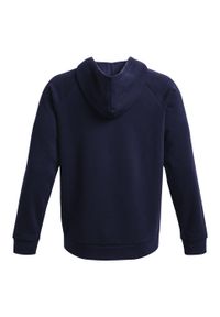 Under Armour - Męska Bluza Sportstyle Rival Fleece Z Pełnym Zamkiem Błyskawicznym. Kolor: niebieski