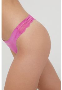 Emporio Armani Underwear stringi kolor fioletowy. Kolor: fioletowy