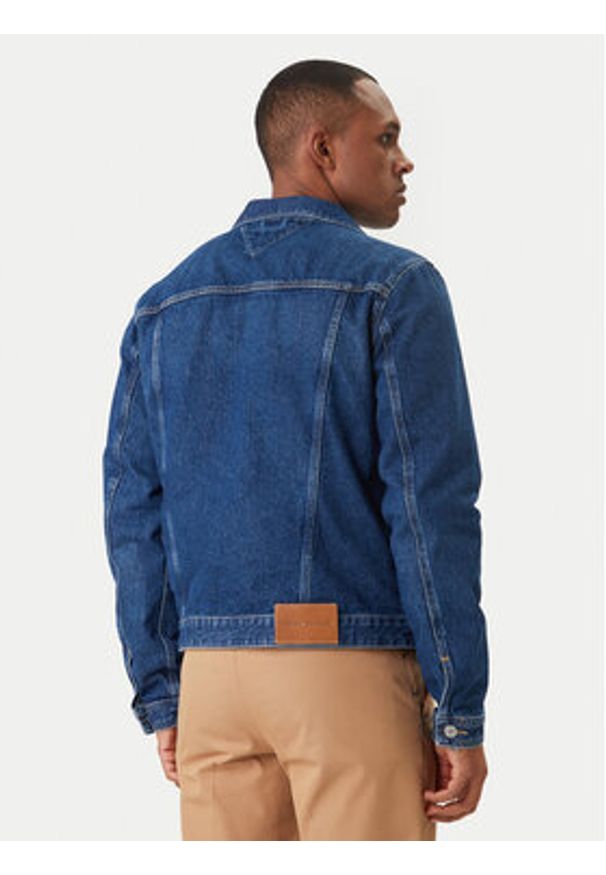 TOMMY HILFIGER - Tommy Hilfiger Kurtka jeansowa MW0MW42629 Niebieski Regular Fit. Kolor: niebieski. Materiał: bawełna