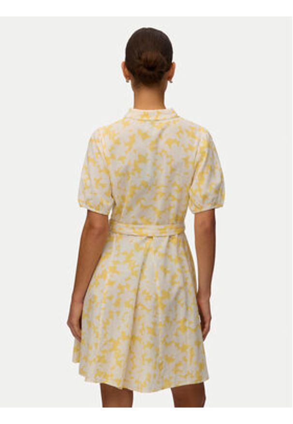 Vero Moda Sukienka codzienna Dicthe 10303728 Żółty jasny Regular Fit. Okazja: na co dzień. Kolor: żółty. Materiał: bawełna. Typ sukienki: proste. Styl: casual