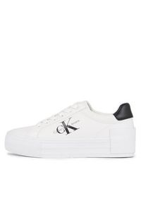 Calvin Klein Jeans Sneakersy Bold Vulc Flatform Laceup Lth Wn YW0YW00821 Biały. Kolor: biały. Materiał: skóra #2