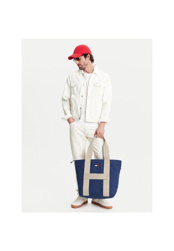 Torba Tommy Jeans. Kolor: niebieski