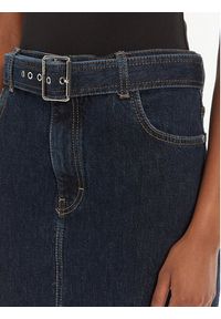 Hugo - HUGO Spódnica jeansowa Gatje_2 50541495 Granatowy Regular Fit. Kolor: niebieski. Materiał: bawełna #4