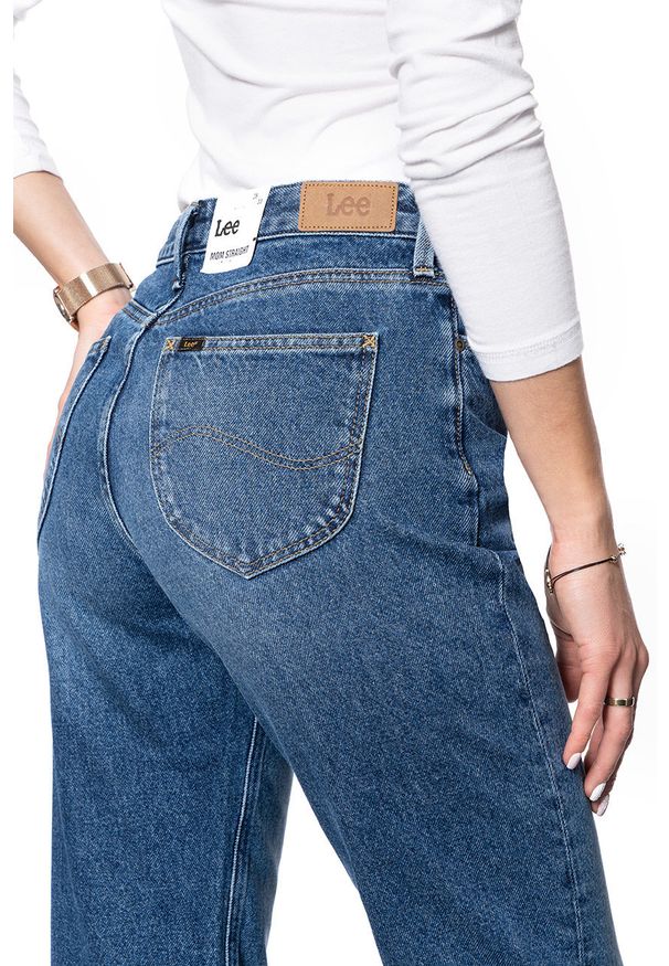 Lee - DAMSKIE SPODNIE JEANSOWE LEE MOM STRAIGHT MID BOOSTER L32IRDQF SAMPLE 112107616