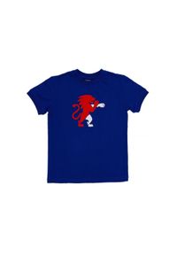 LEONE 1947 APPAREL - Nowość Sportowa koszulka dziecięca z krótkim rękawem. Kolor: niebieski. Długość rękawa: krótki rękaw. Długość: krótkie. Sport: joga i pilates
