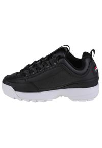 Buty sportowe Sneakersy dziewczęce, Fila Disruptor Teens. Kolor: czarny. Sport: turystyka piesza #2