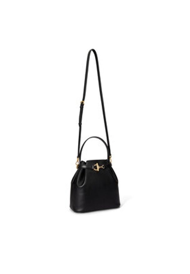 Lauren Ralph Lauren - LAUREN RALPH LAUREN Torebka 431982787001 Czarny. Kolor: czarny. Materiał: skórzane