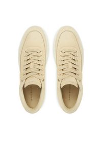 TOMMY HILFIGER - Tommy Hilfiger Sneakersy Modern Court Sneaker Nubuck FW0FW08462 Beżowy. Kolor: beżowy. Materiał: skóra