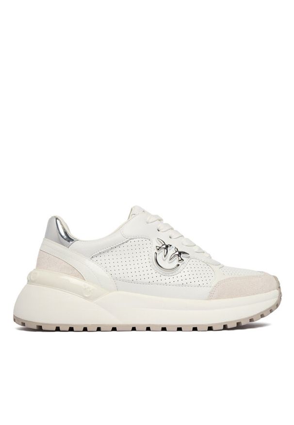Pinko - PINKO Sneakersy GEM 15 Biały. Kolor: biały. Materiał: skóra