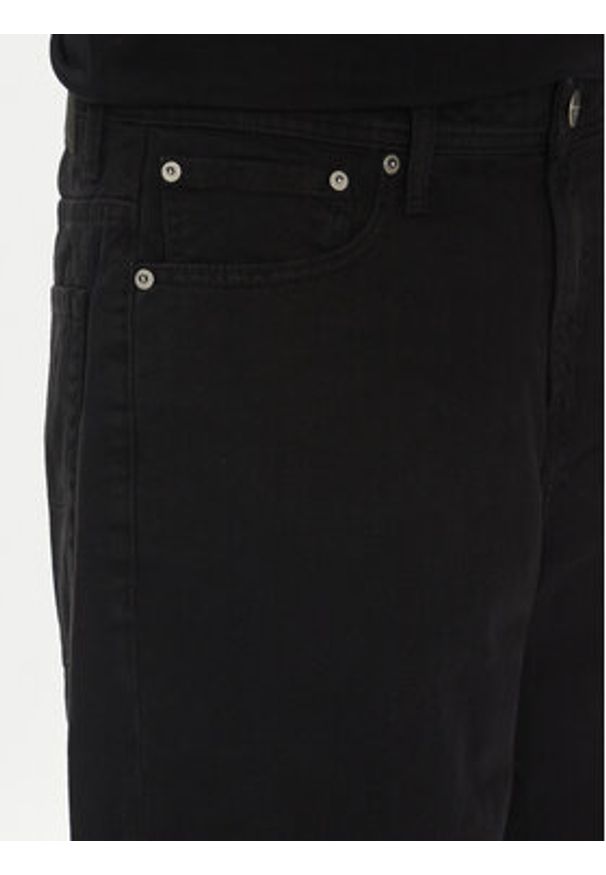 Jack & Jones Szorty jeansowe Owen 12277167 Czarny Baggy Fit. Kolor: czarny. Materiał: bawełna