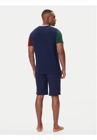 Polo Ralph Lauren T-Shirt 710849543003 Granatowy Custom Slim Fit. Typ kołnierza: polo. Kolor: niebieski. Materiał: bawełna