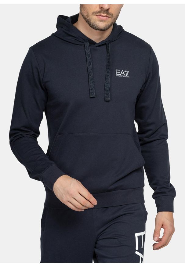 Bluza męska EA7 Emporio Armani (8NPM04 PJ05Z 0578). Kolor: niebieski. Styl: sportowy