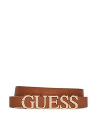 Guess Pasek Damski BW9231 P5235 Brązowy. Kolor: brązowy. Materiał: skóra