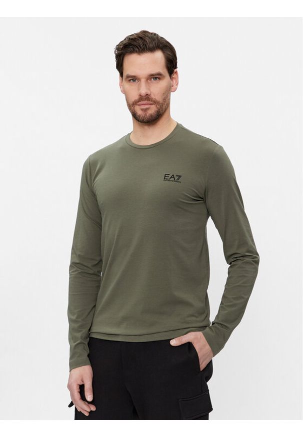 EA7 Emporio Armani Longsleeve 8NPT55 PJM5Z 1846 Zielony Regular Fit. Kolor: zielony. Materiał: bawełna. Długość rękawa: długi rękaw