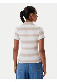 Tommy Jeans Polo DW0DW22327 Beżowy Slim Fit. Typ kołnierza: polo. Kolor: beżowy. Materiał: bawełna #3