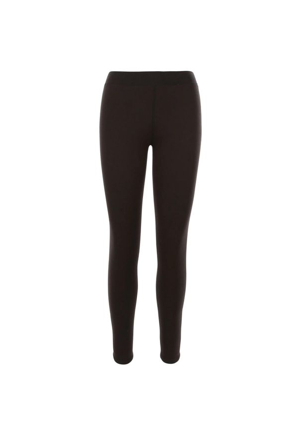 TRESPASS - Legginsy Damskie Polar Toriel. Kolor: czarny. Materiał: polar. Sport: turystyka piesza