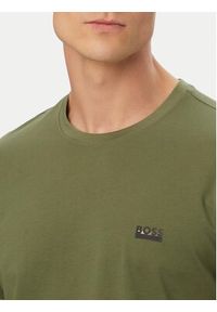 BOSS T-Shirt 50531401 Zielony ciemny Regular Fit. Kolor: zielony. Materiał: bawełna #5