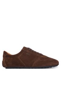 BOSS Sneakersy Noel 50568711 Brązowy ciemny. Kolor: brązowy. Materiał: zamsz, skóra #1