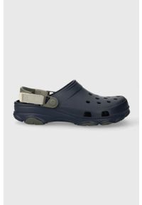 Crocs klapki Classic All Terain Clog męskie kolor granatowy 206340. Kolor: niebieski. Materiał: materiał. Wzór: paski #1
