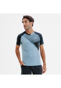 KUIKMA - Koszulka do padla krótki rękaw męska Kuikma PTS Light 26. Kolor: niebieski, szary, wielokolorowy. Materiał: poliester, elastan, materiał. Długość rękawa: krótki rękaw. Długość: krótkie #1