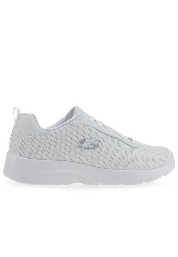 skechers - Buty Skechers Dynamight 2.0 Eazy Feelz 88888368WHT - białe. Zapięcie: sznurówki. Kolor: biały. Materiał: syntetyk, skóra, guma. Szerokość cholewki: normalna. Sport: turystyka piesza, fitness