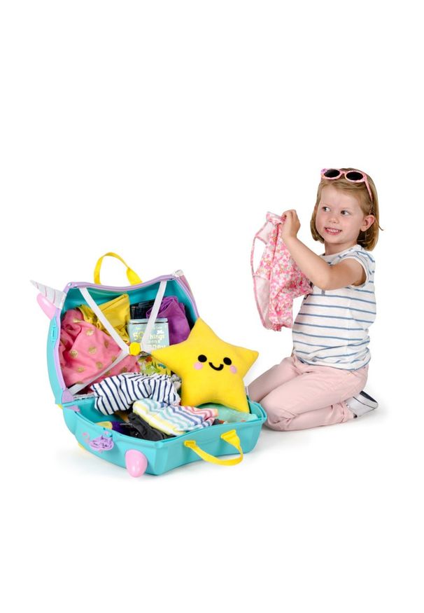 Trunki Jednorożec Una + naklejki TRU-0287. Materiał: guma. Styl: wakacyjny, młodzieżowy