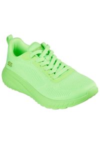 skechers - Buty do chodzenia damskie Skechers Bobs Neon Coral. Kolor: żółty, wielokolorowy, zielony. Materiał: materiał, syntetyk. Szerokość cholewki: normalna. Sport: turystyka piesza